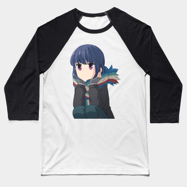 Shimarin Squatting Baseball T-Shirt by KokoroPopShop